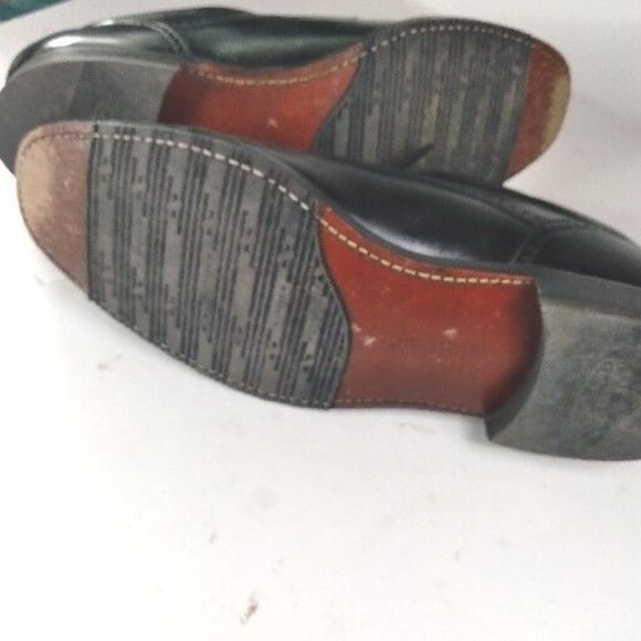 Florsheim Mens Canton Black Cap Toe Oxfords Shoes 12 Medium (D) with Box - Picture 9 of 12